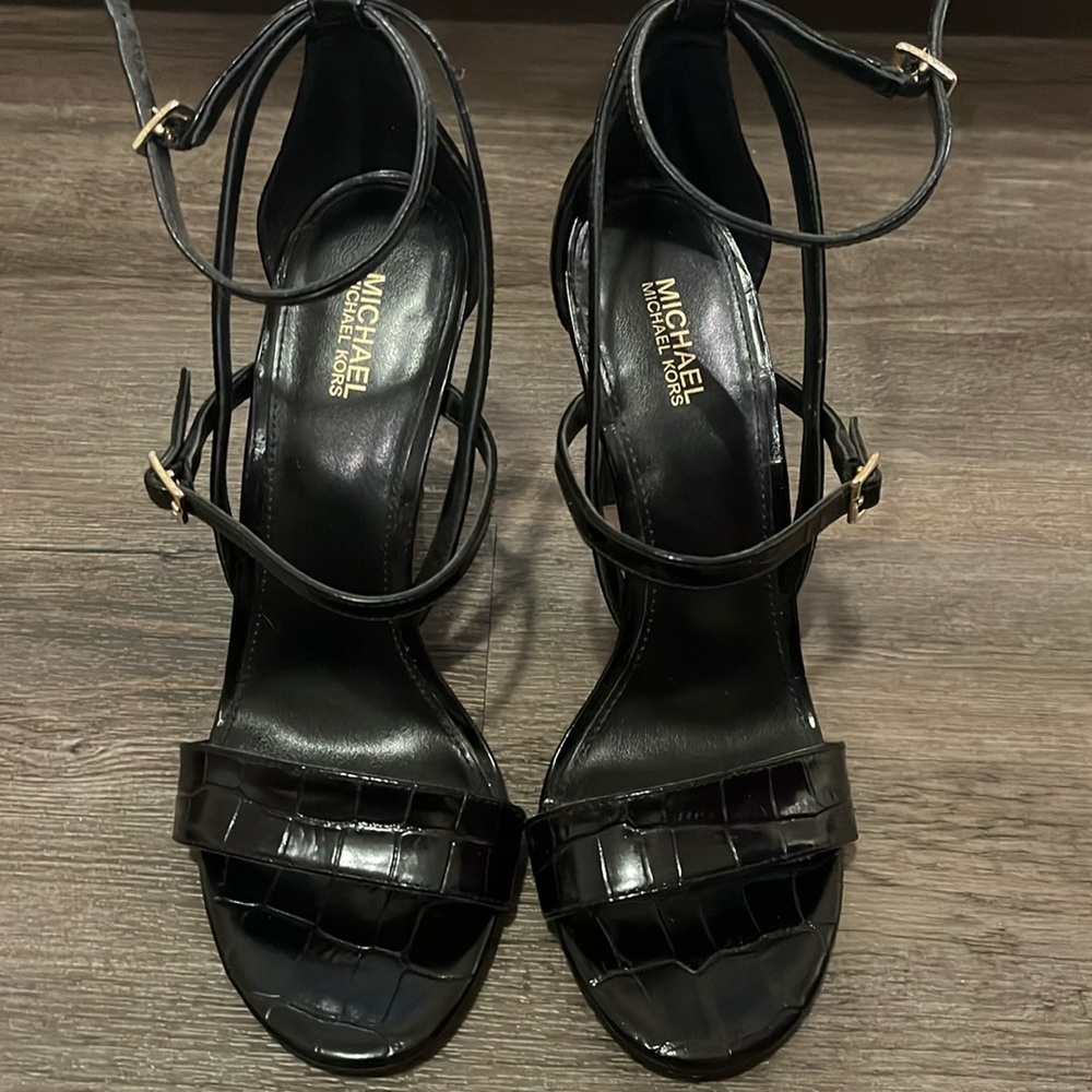 Michael Kors women’s black strappy stiletto